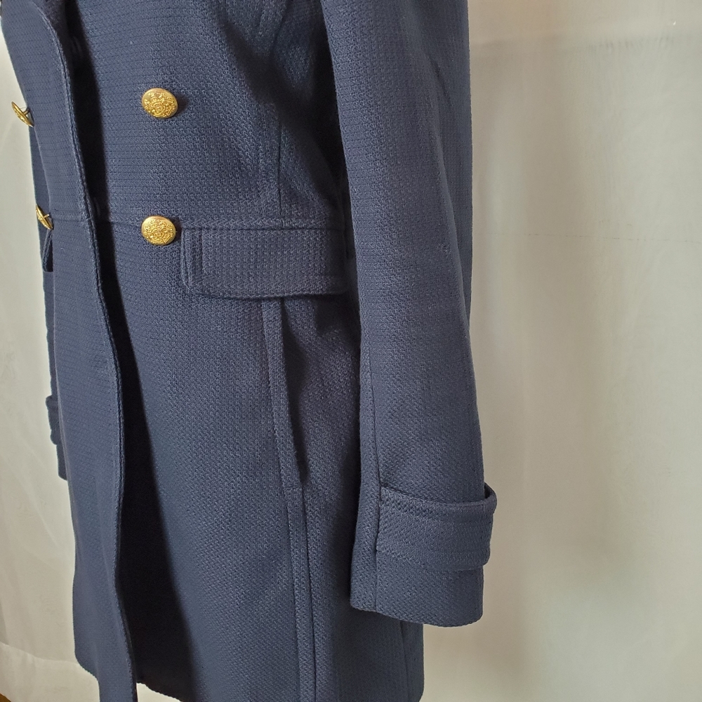 Banana Republic Navy Military Coat xs - Picture 6 of 16